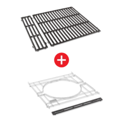 WEBER CRAFTED Porcelain-Enameled Cast-Iron Cooking Grates & Frame Kit – SPIRIT 200 Series