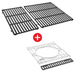 WEBER CRAFTED Porcelain-Enameled Cast-Iron Cooking Grates & Frame Kit - GENESIS 300 Series