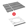 WEBER CRAFTED Porcelain-Enameled Cast-Iron Cooking Grates & Frame Kit – SPIRIT 300 Series & SMOKEFIRE EX4